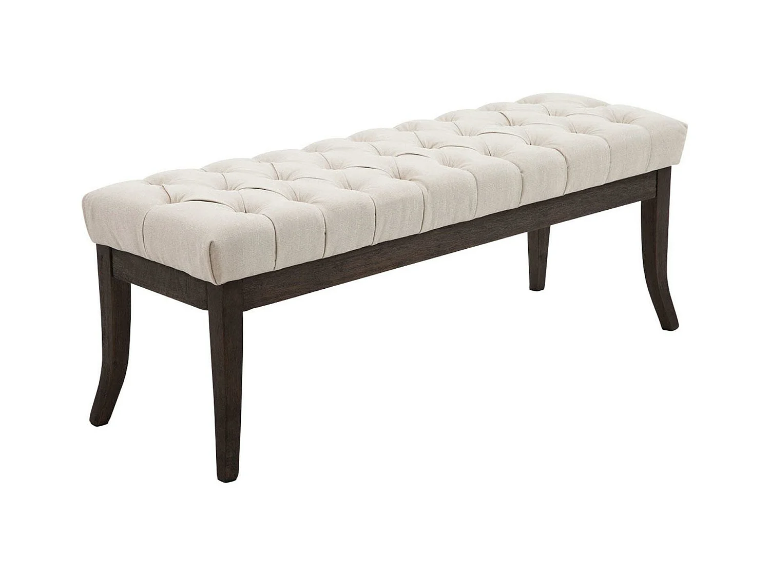 Banquette - Tissu & Bois - Crème - Ramses