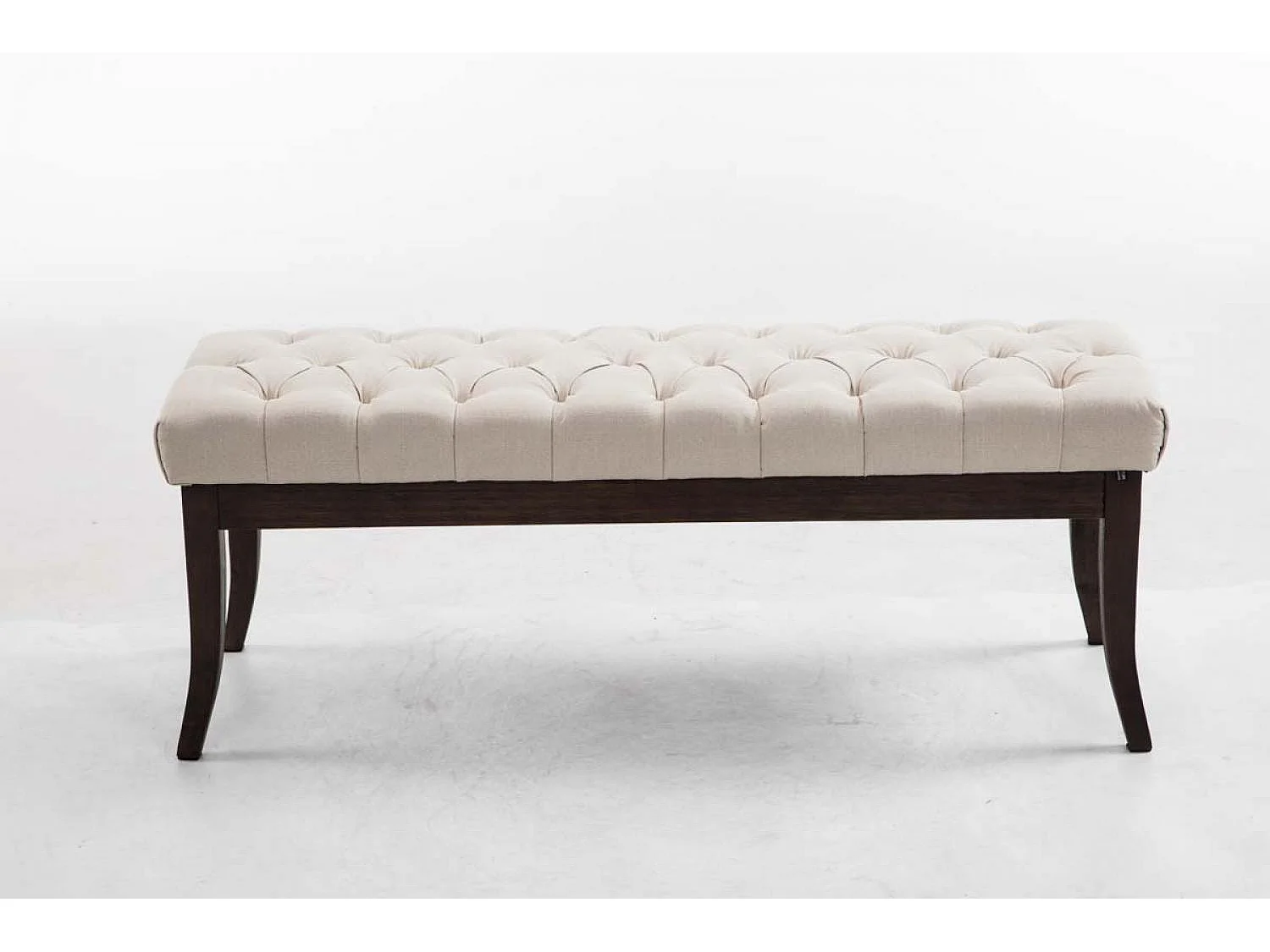 Banquette - Tissu & Bois - Crème - Ramses