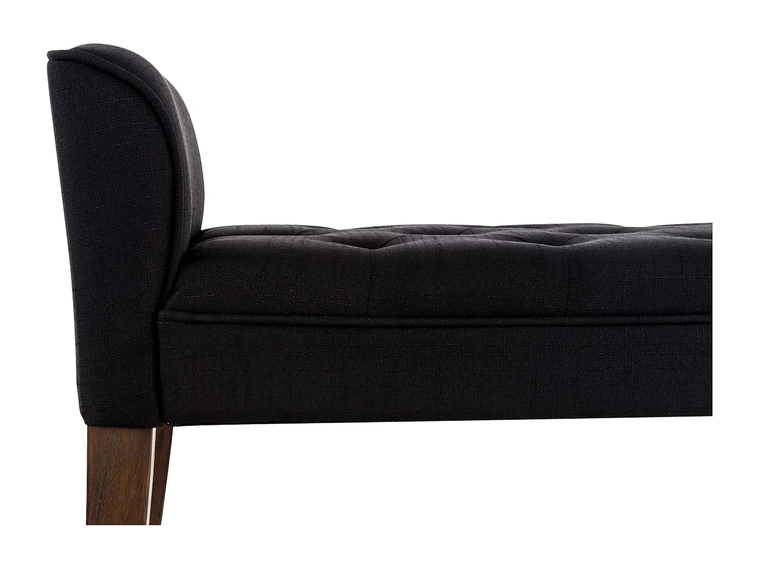 Banquette - Similicuir & Bois - Noir - Cleopatra