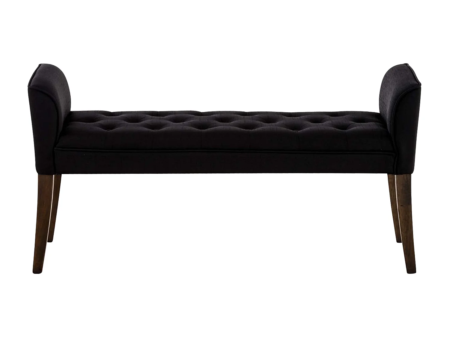 Banquette - Similicuir & Bois - Noir - Cleopatra