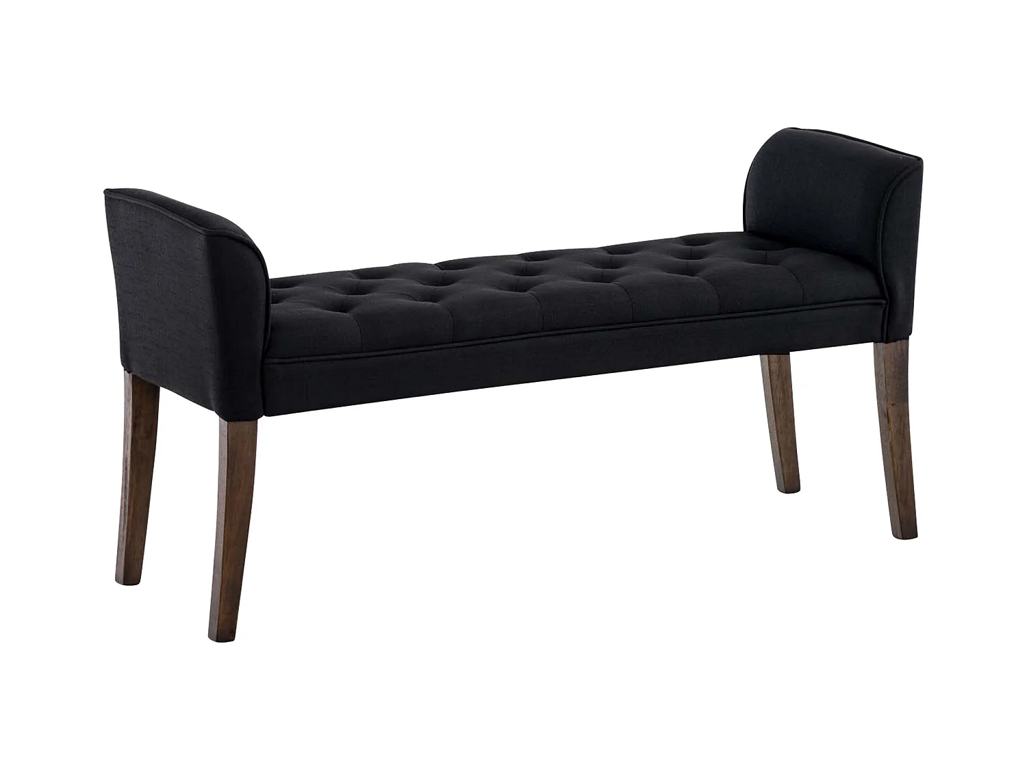 Banquette - Similicuir & Bois - Noir - Cleopatra