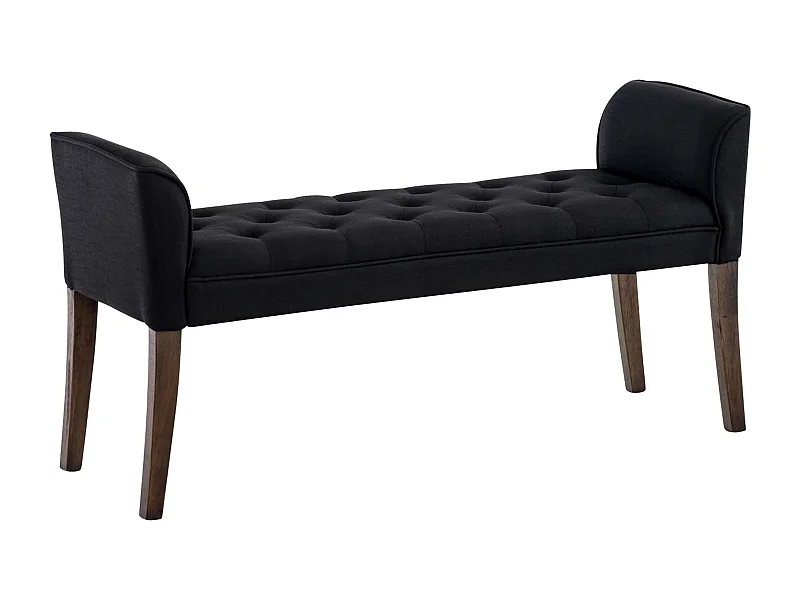 Banquette - Similicuir & Bois - Noir - Cleopatra