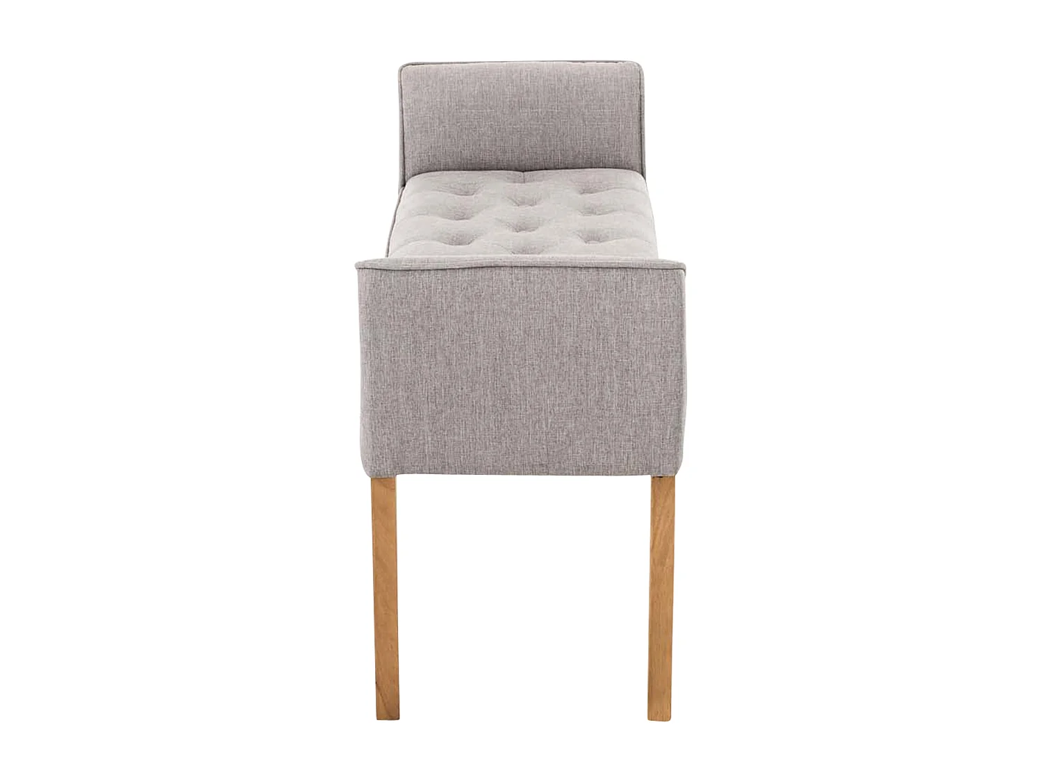 Banquette - Similicuir & Bois - Gris clair - Cleopatra