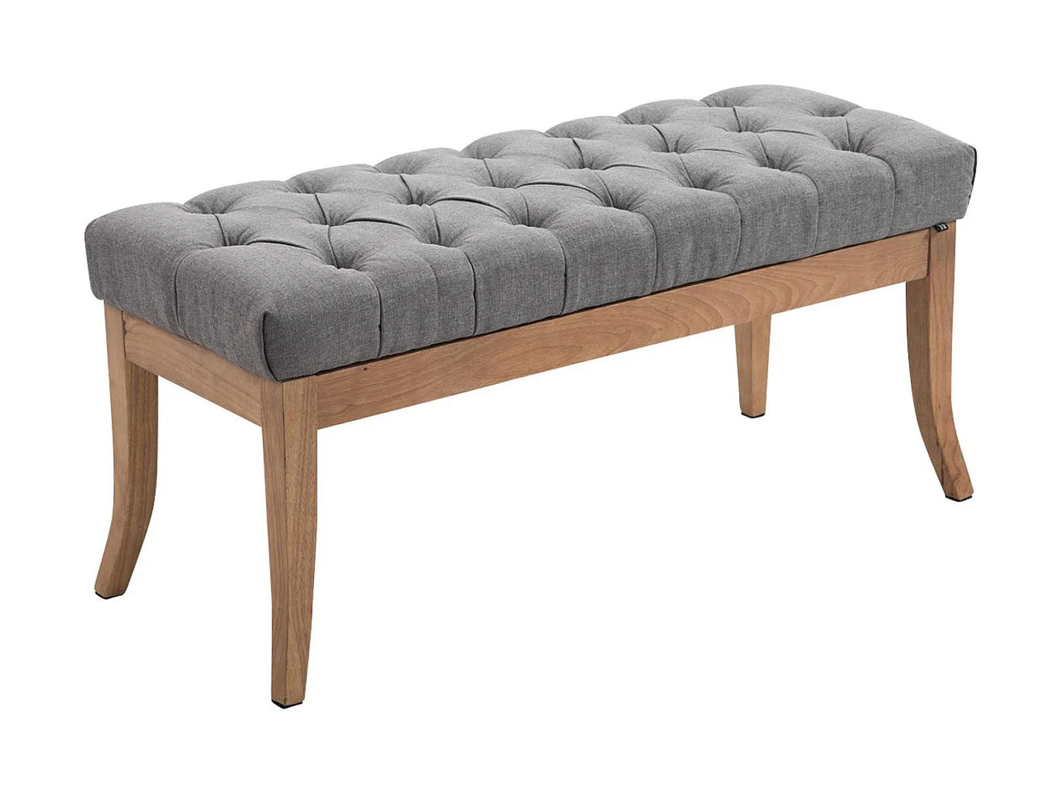 Banquette - Tissu & Bois - Gris - Ramses