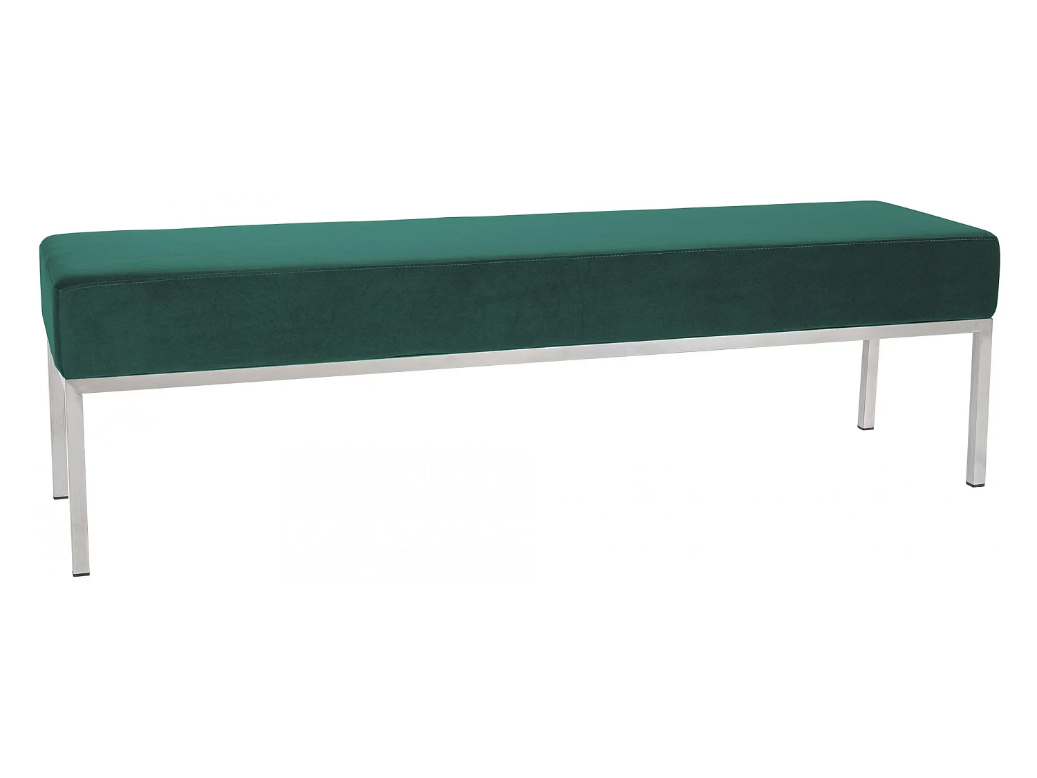Banquette - Velours & Acier inoxydable - Vert - Lamega