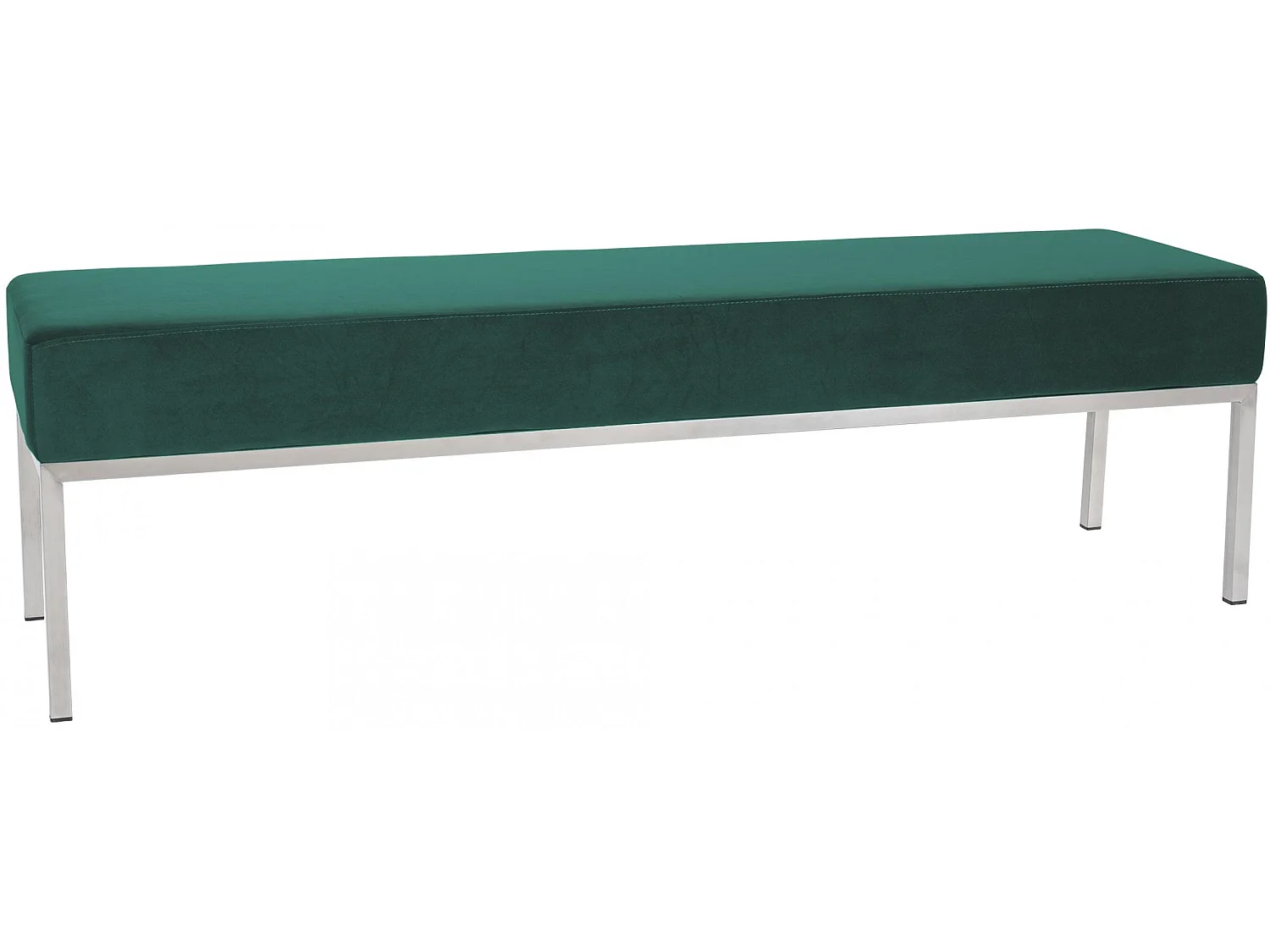 Banquette - Velours & Acier inoxydable - Vert - Lamega