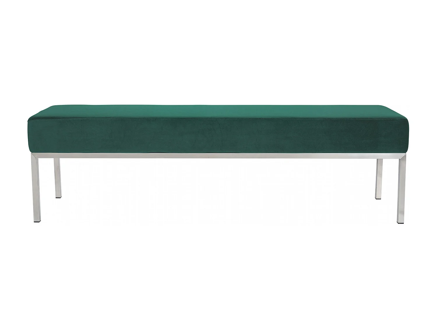 Banquette - Velours & Acier inoxydable - Vert - Lamega