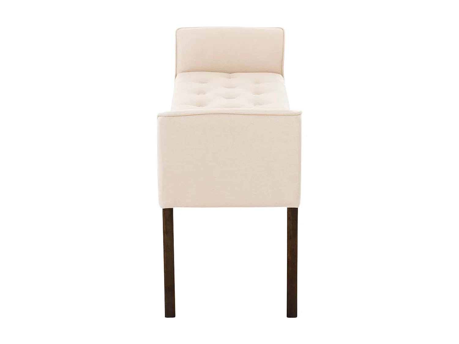 Banquette - Similicuir & Bois - Crème - Cleopatra