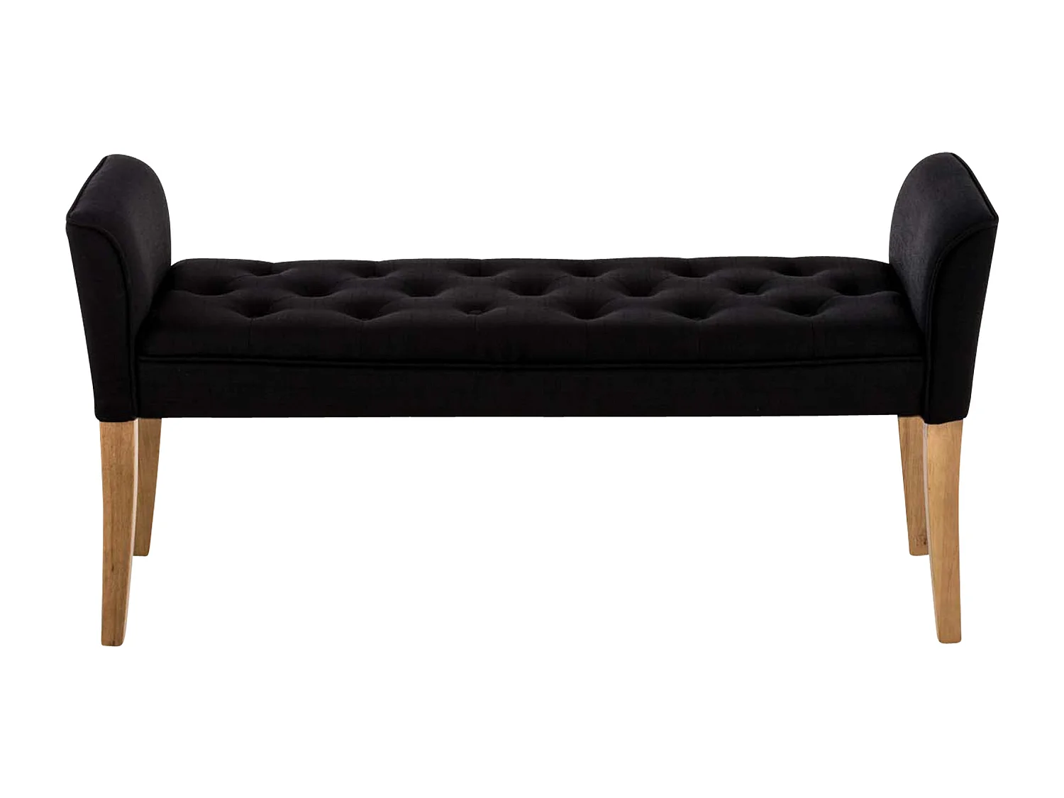 Banquette - Similicuir & Bois - Noir - Cleopatra