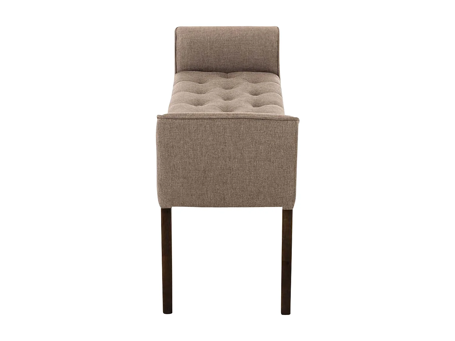 Banquette - Similicuir & Bois - Taupe - Cleopatra