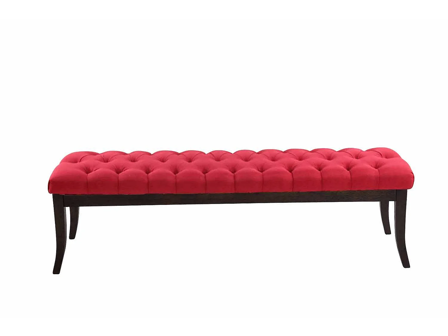 Banquette - Tissu & Bois - Rouge - Ramses