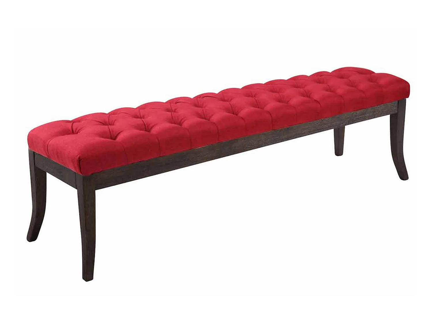 Banquette - Tissu & Bois - Rouge - Ramses