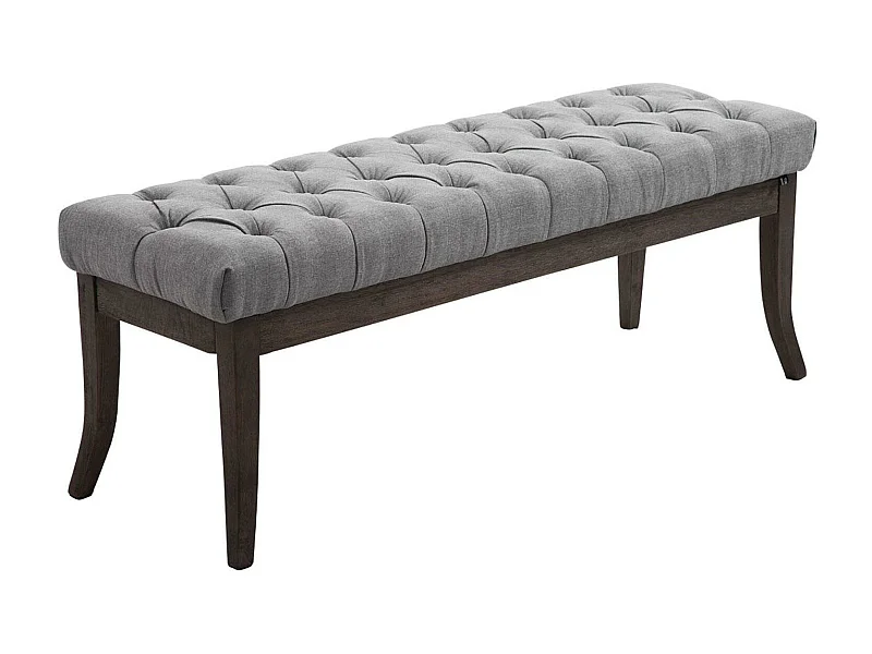 Banquette - Tissu & Bois - Gris - Ramses