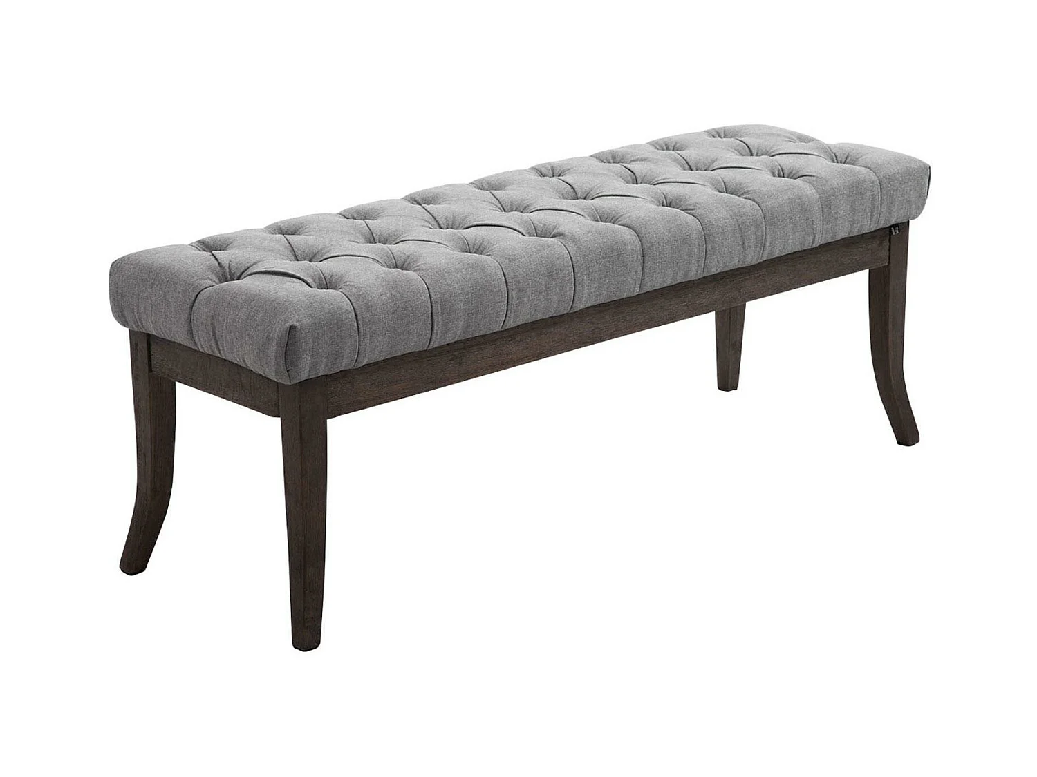 Banquette - Tissu & Bois - Gris - Ramses