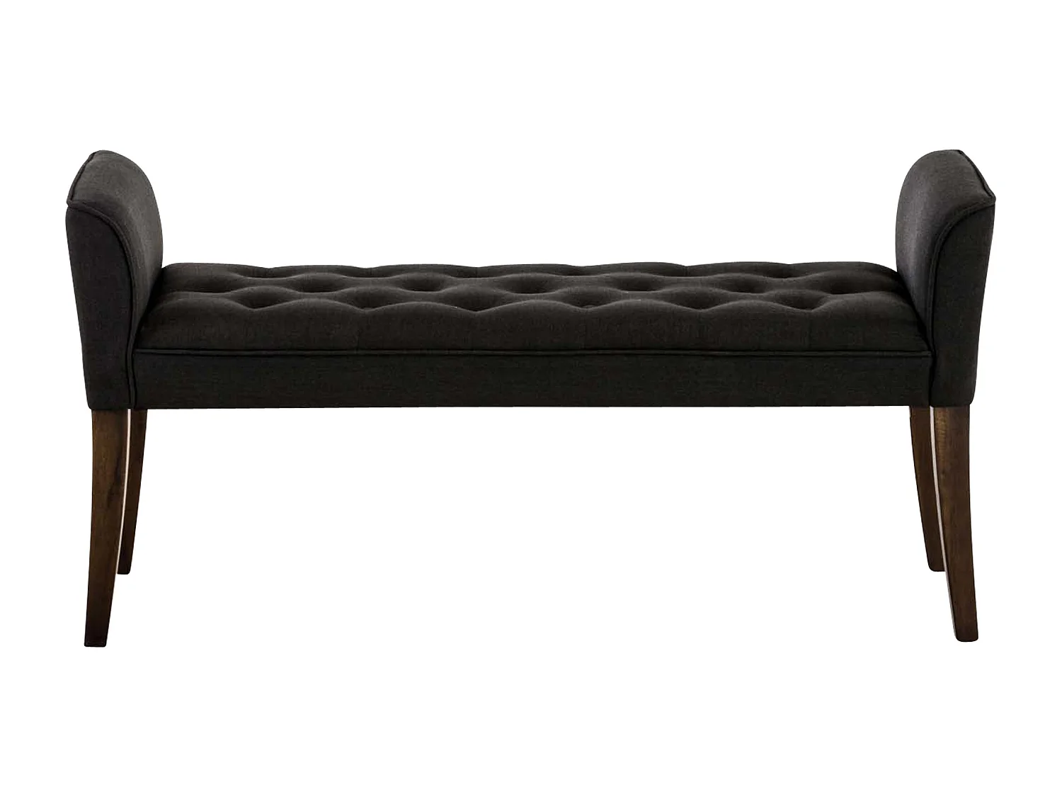 Banquette - Similicuir & Bois - Gris foncé - Cleopatra