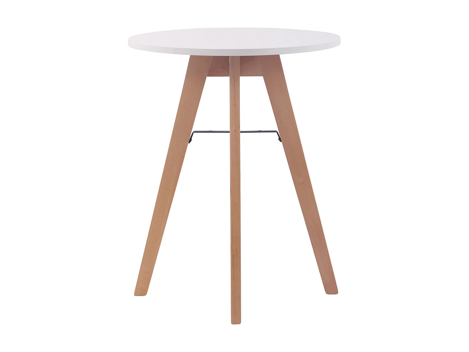 Table salle à manger - rund 60cm - Bois - Blanc - Viktor