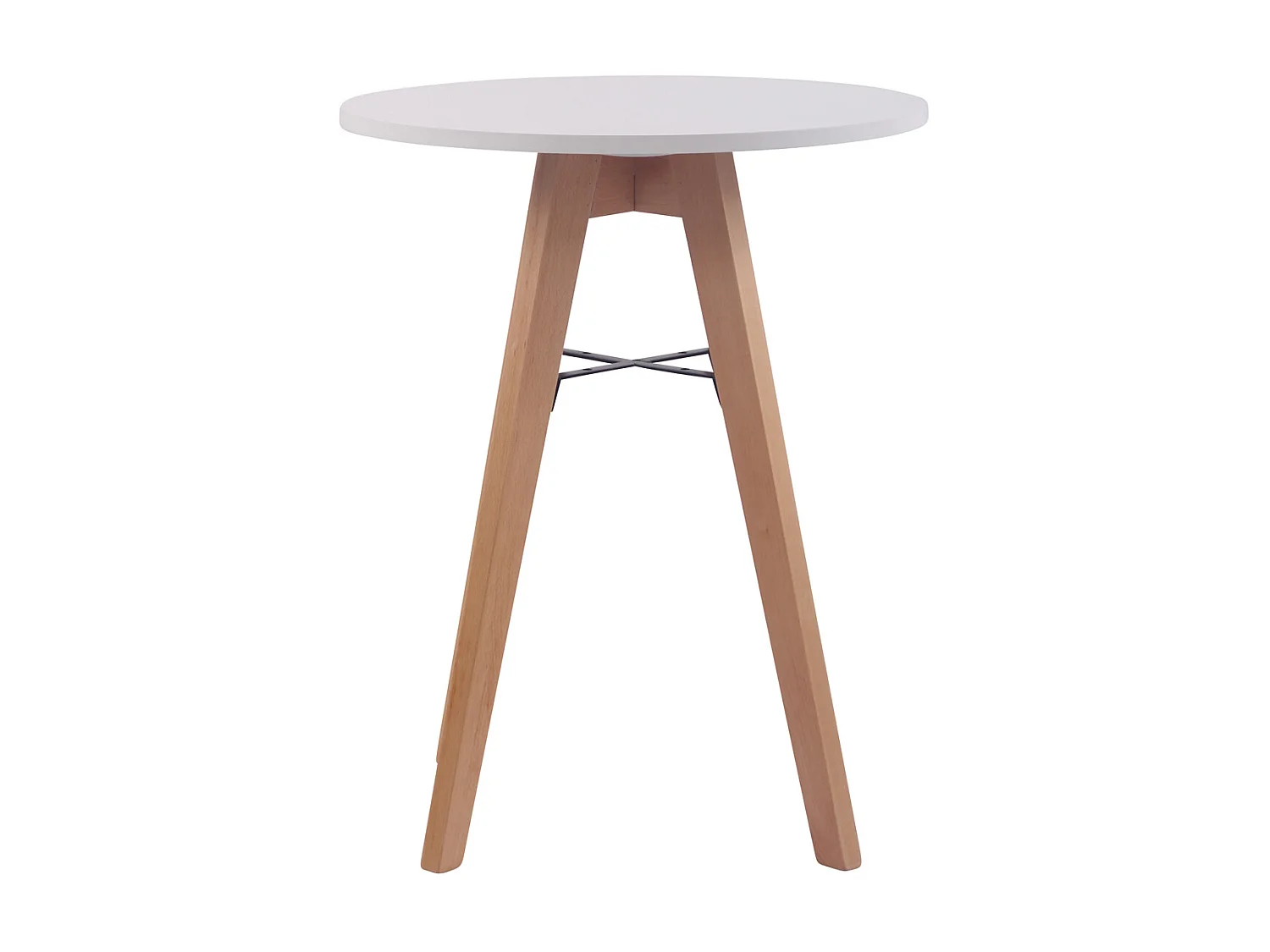 Table salle à manger - rund 60cm - Bois - Blanc - Viktor