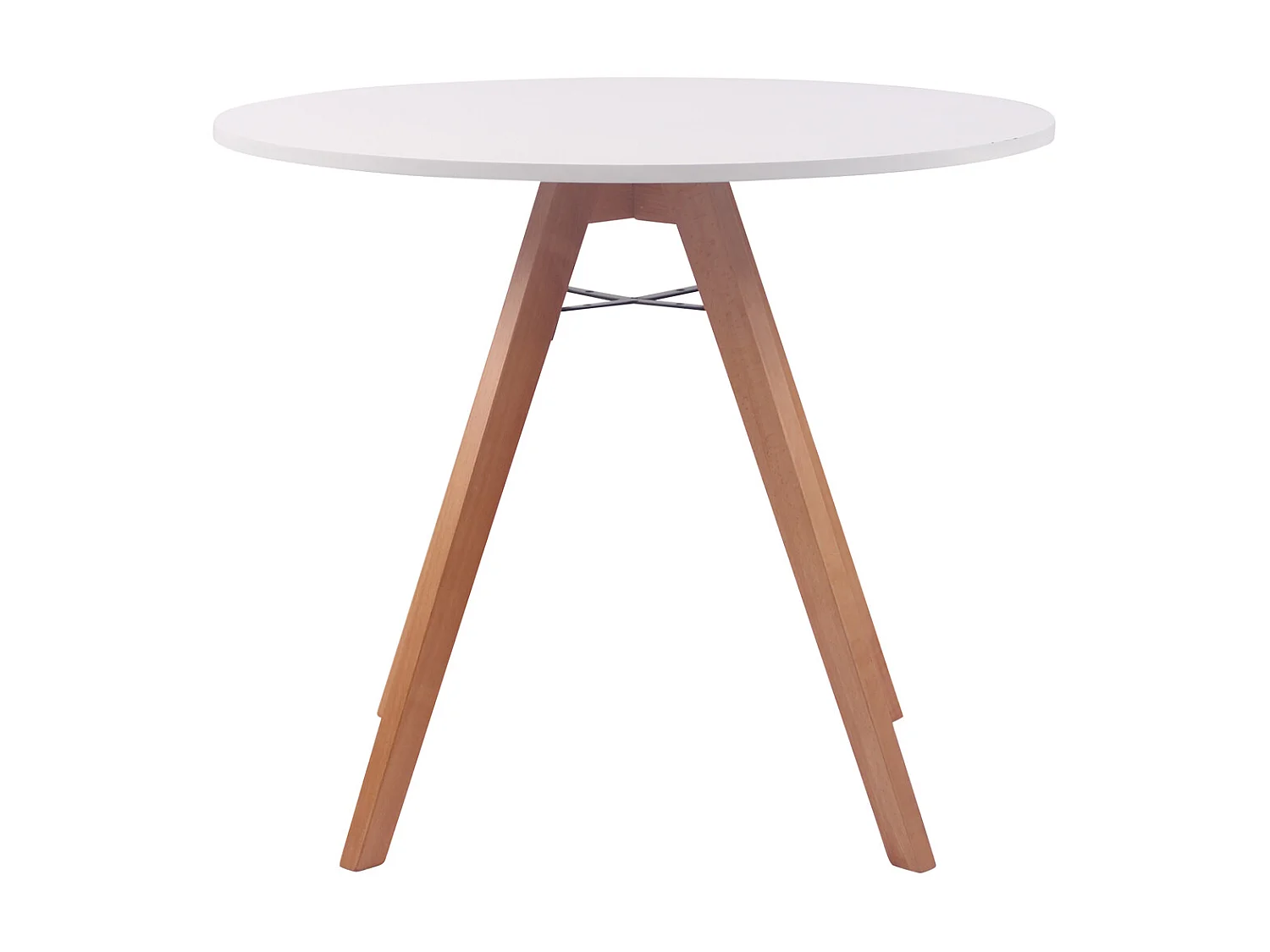 Eettafel - rund 60cm - Hout - Blanc - Viktor