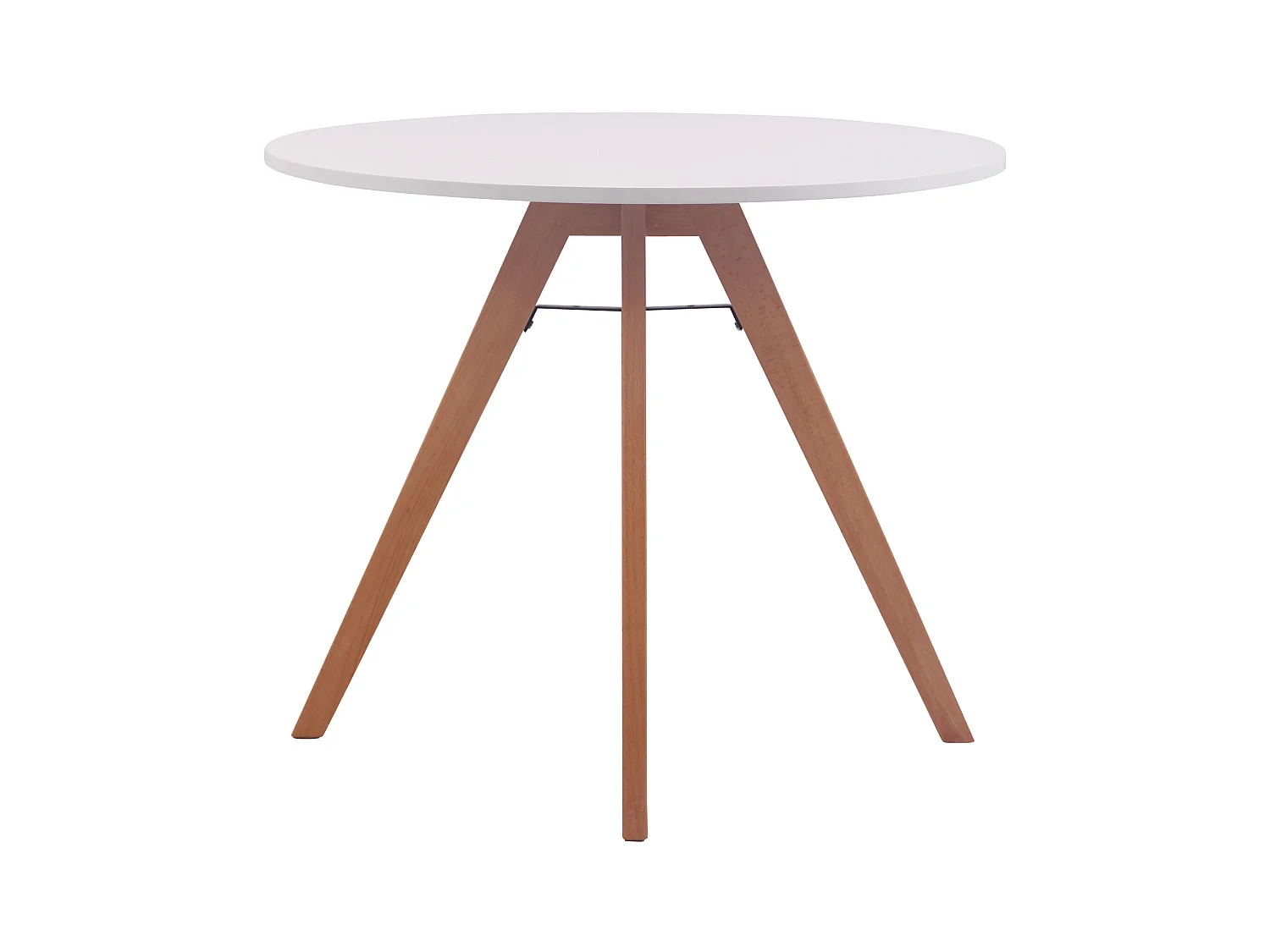Esstisch - rund 60cm - Holz - Blanc - Viktor