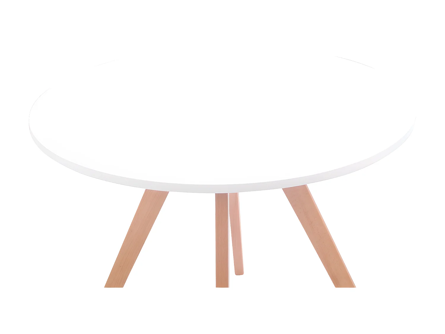 Eettafel - rund 60cm - Hout - Blanc - Viktor