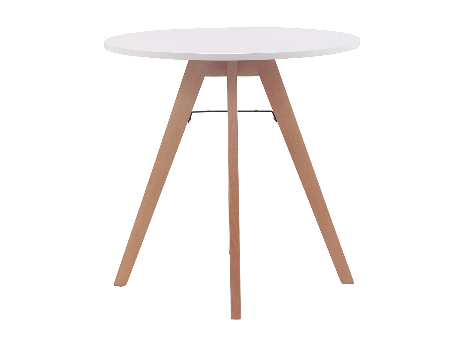 Table salle à manger - rund 60cm - Bois - Blanc - Viktor