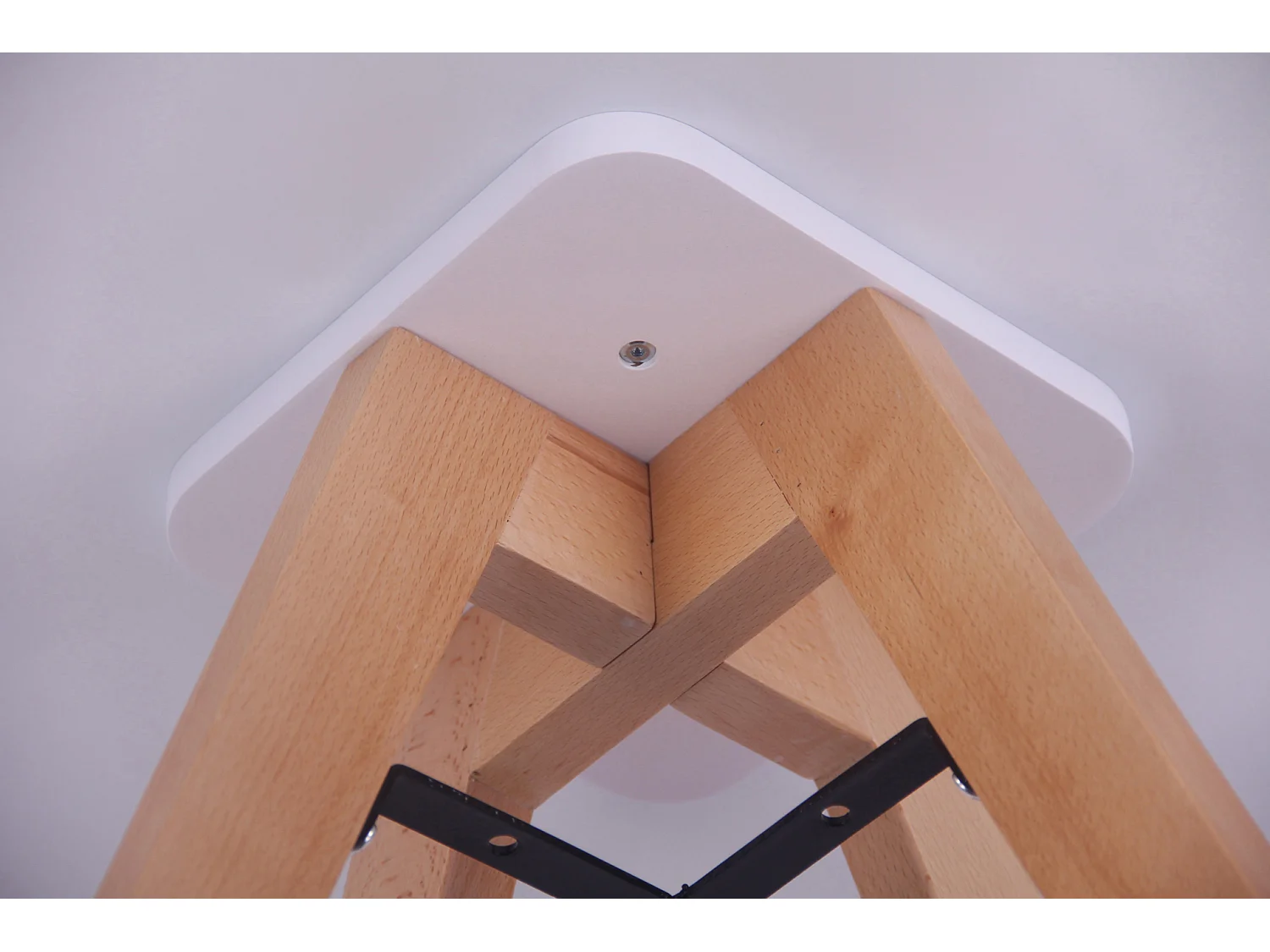 Table salle à manger - rund 60cm - Bois - Blanc - Viktor