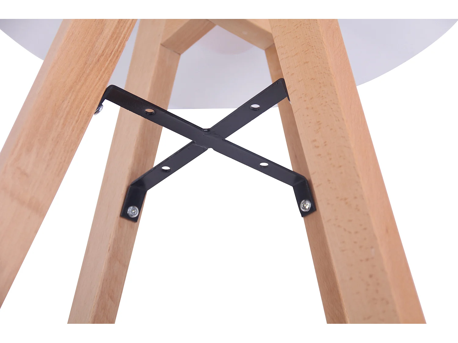 Table salle à manger - rund 60cm - Bois - Blanc - Viktor