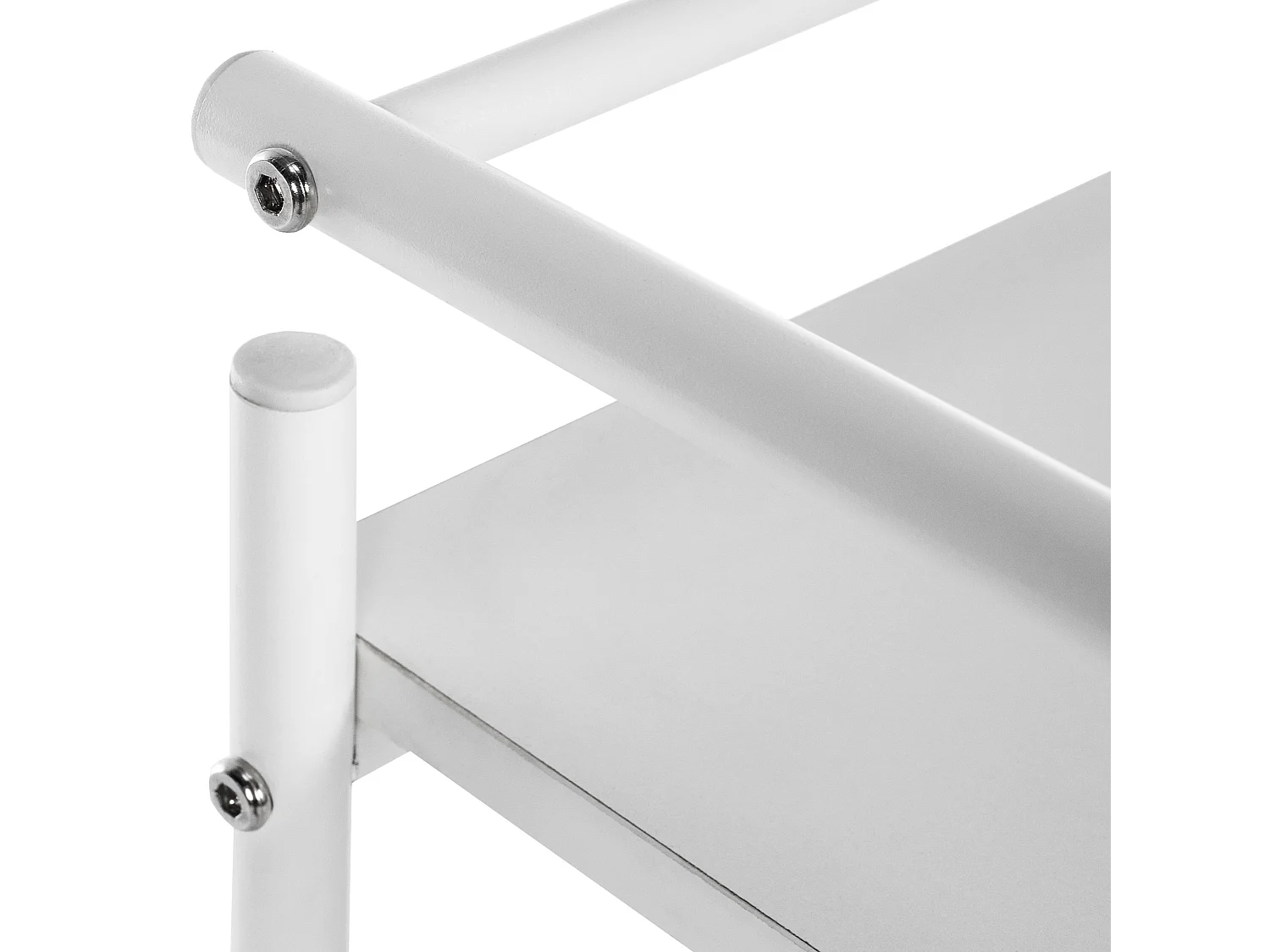 Chariot de service - Métal & Acier inoxydable - Blanc - PL902