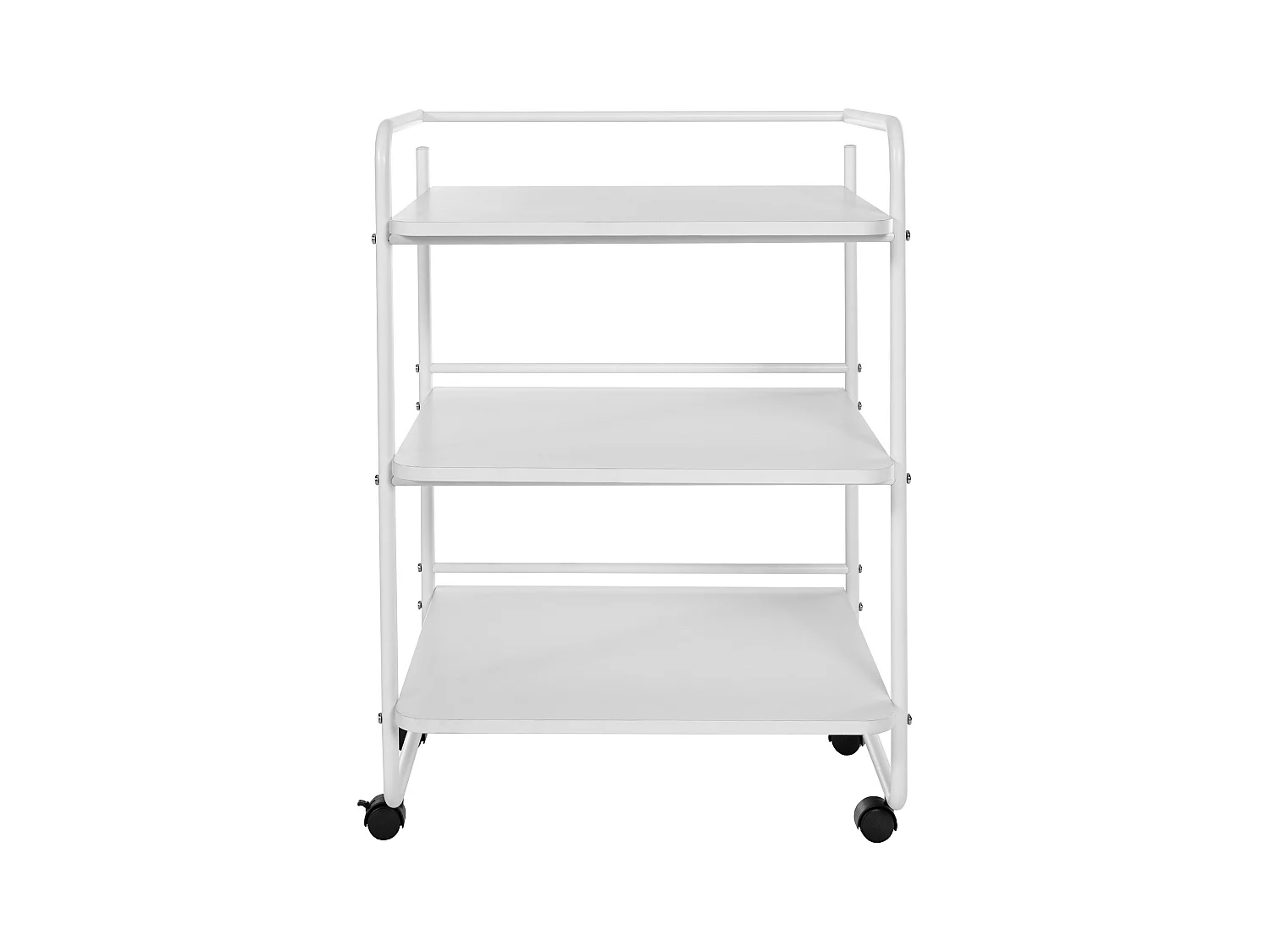 Chariot de service - Métal & Acier inoxydable - Blanc - PL902