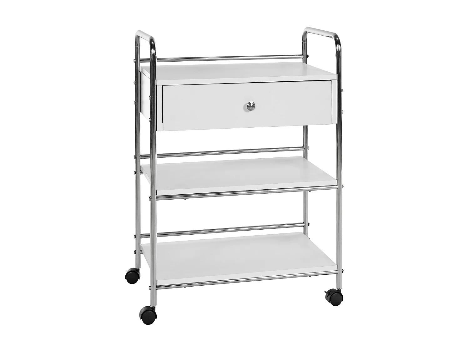 Chariot de service - Bois - Blanc - PL912