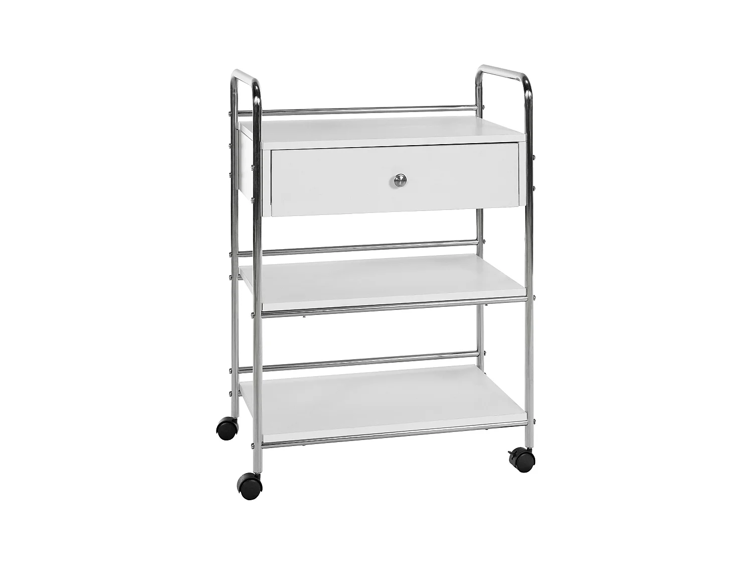 Chariot de service - Bois - Blanc - PL912