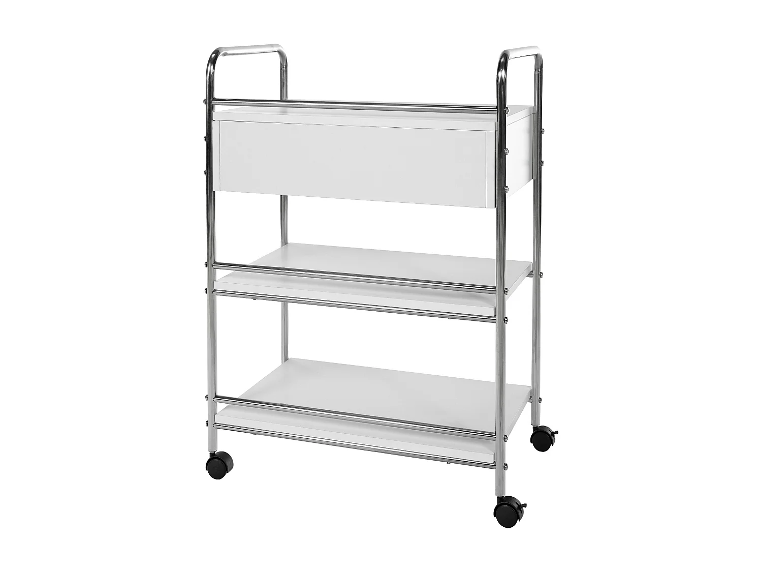 Chariot de service - Bois - Blanc - PL912