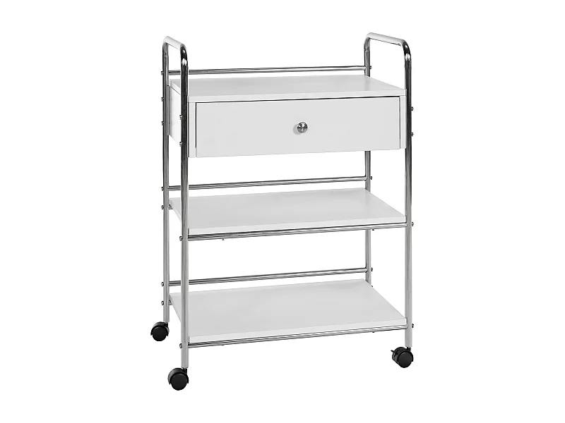 Chariot de service - Bois - Blanc - PL912