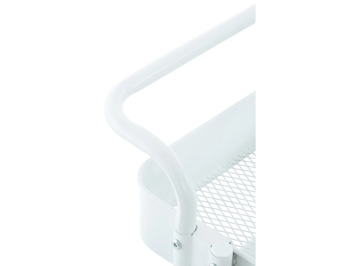 Chariot de service - Métal & Métal - Blanc - Mailo