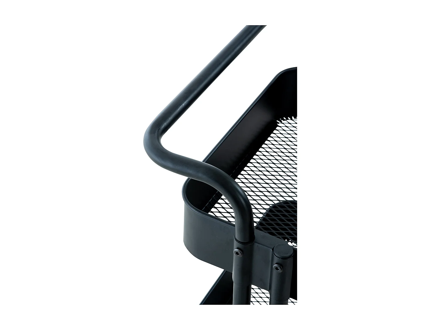 Chariot de service - Métal & Métal - Noir - Mailo