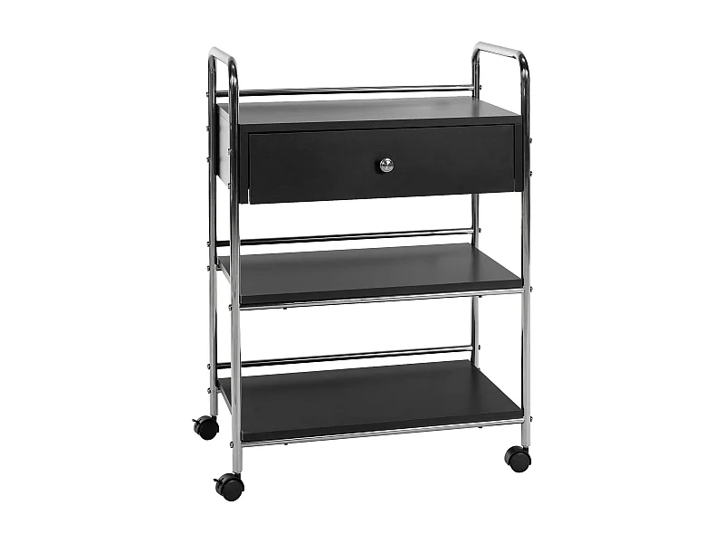 Chariot de service - Bois & Noir - Noir - PL912