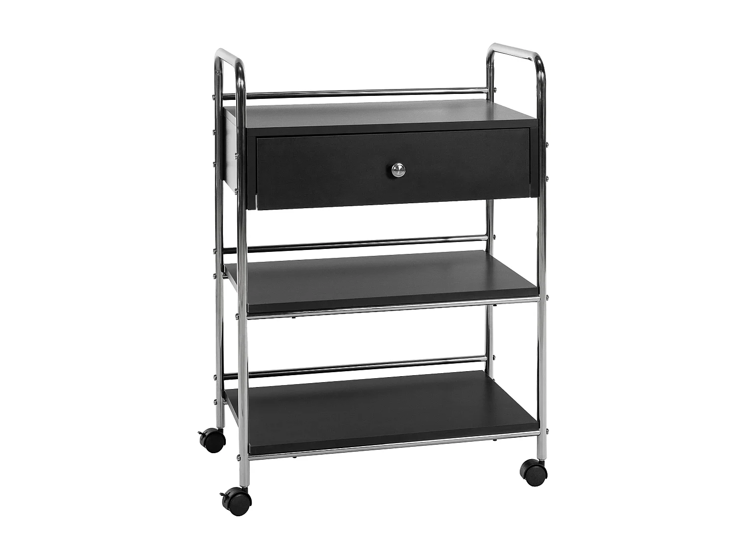 Servierwagen - Holz & schwarz - schwarz - PL912