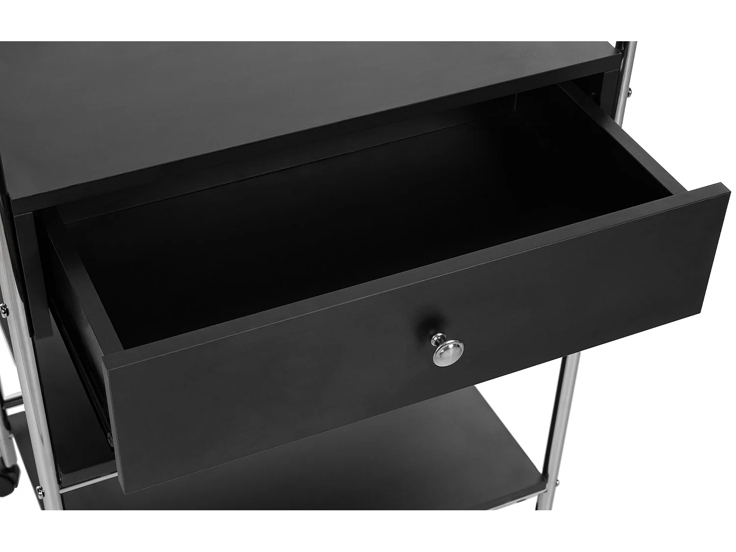 Servierwagen - Holz & schwarz - schwarz - PL912