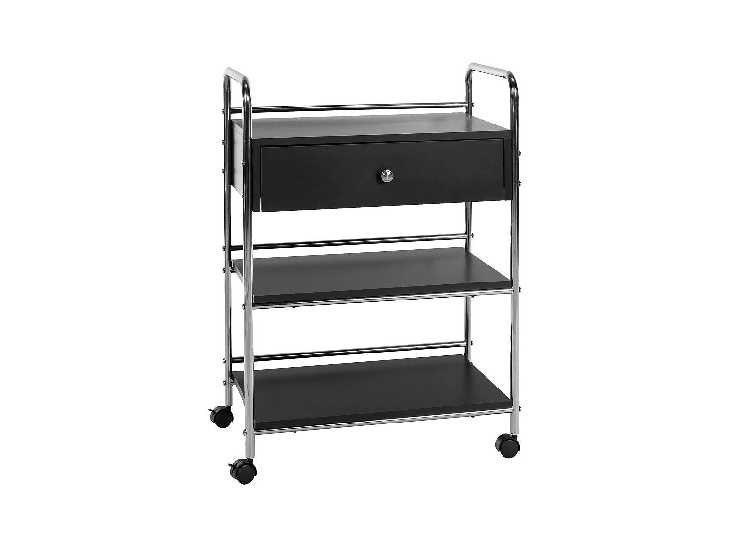 Chariot de service - Bois & Noir - Noir - PL912