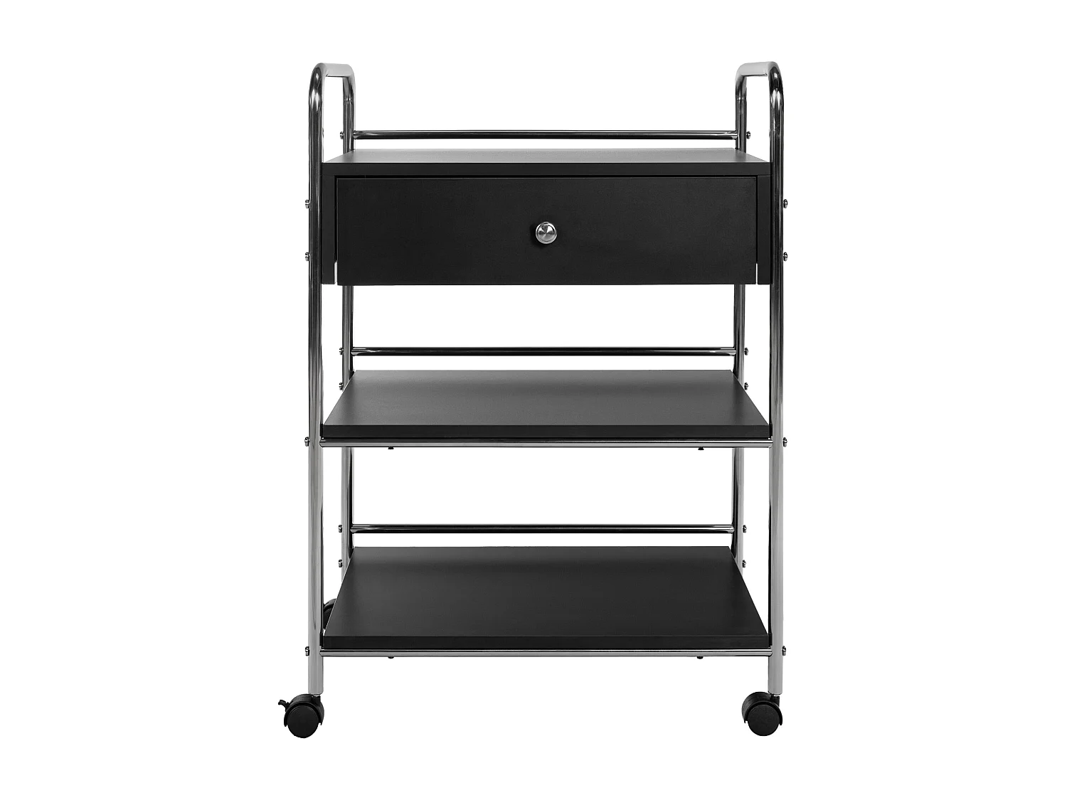 Chariot de service - Bois & Noir - Noir - PL912