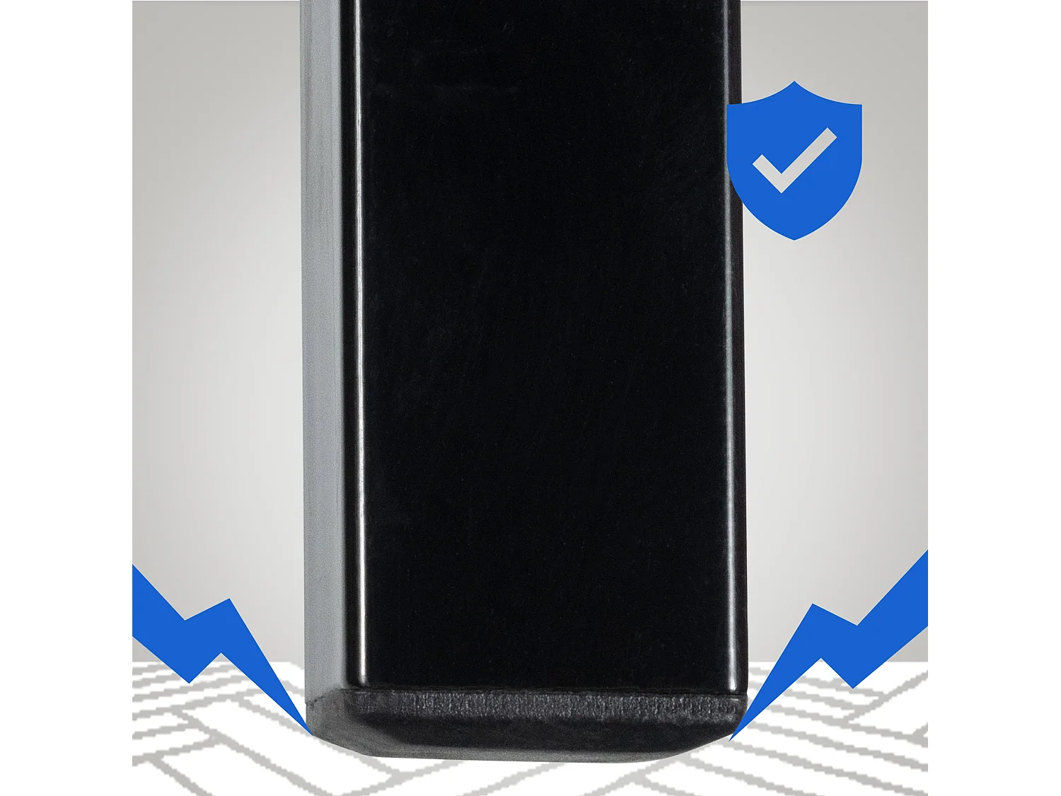 Metallbett - 200x200x42 cm - schwarz - Fargo