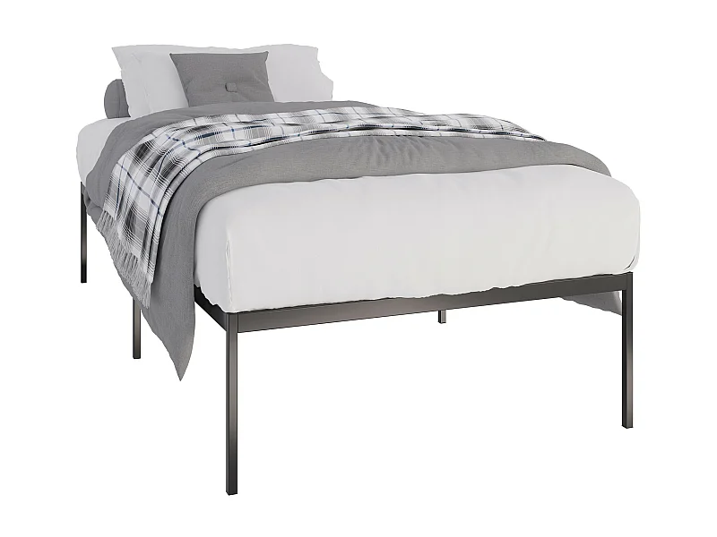 Metallbett - 200x100x42 cm - schwarz - Fargo