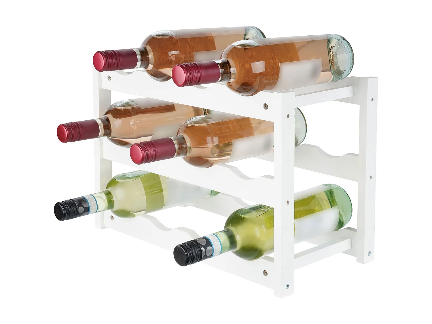 Casier à vin - Bois - Blanc - Morena