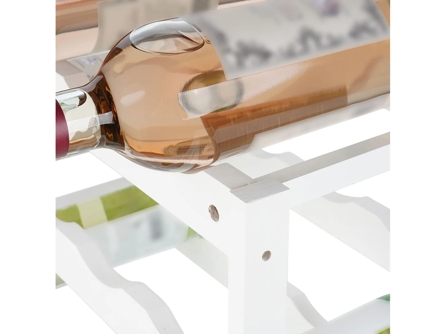 Casier à vin - Bois - Blanc - Morena