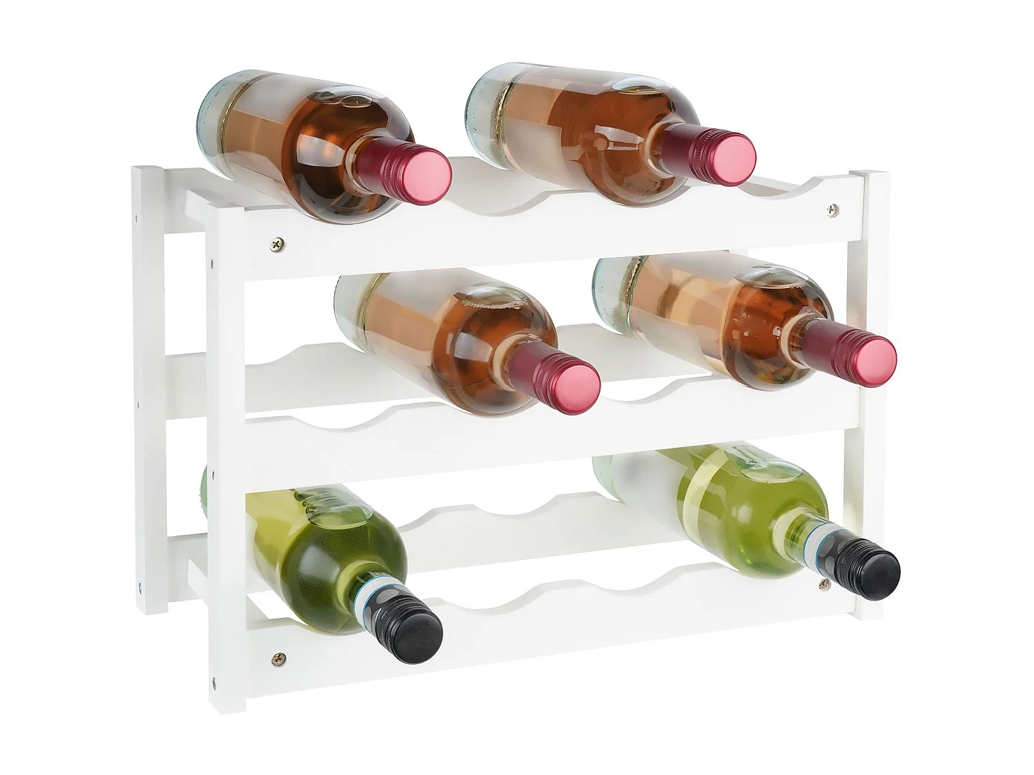 Casier à vin - Bois - Blanc - Morena