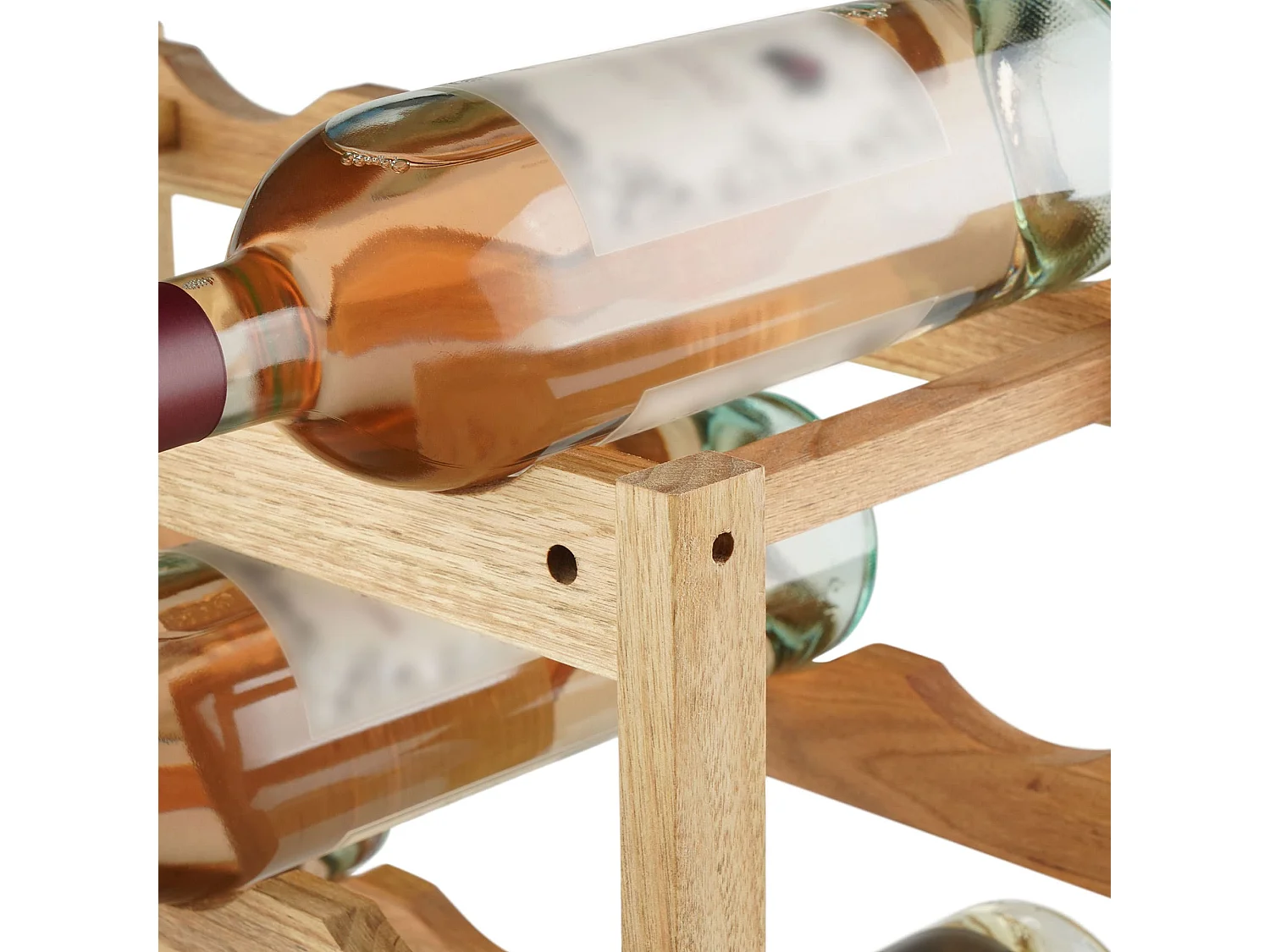 Casier à vin - Bois & Noir - Noyer - Morena