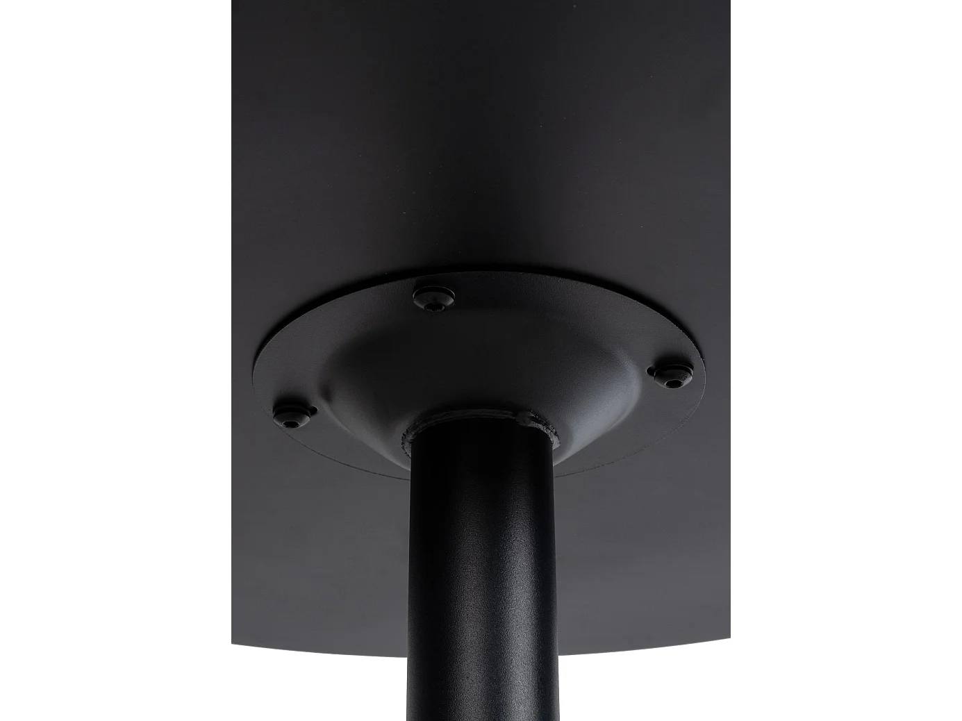 Table haute de bar - rond Ø 60 cm - Bois - Noir / Noir - rund