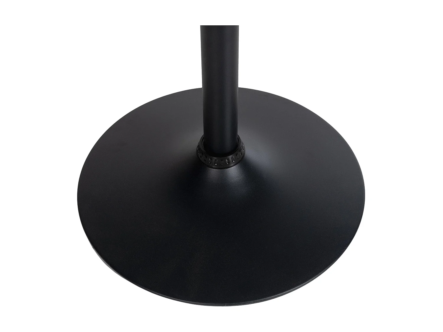 Table haute de bar - rond Ø 60 cm - Bois - Noir / Noir - rund