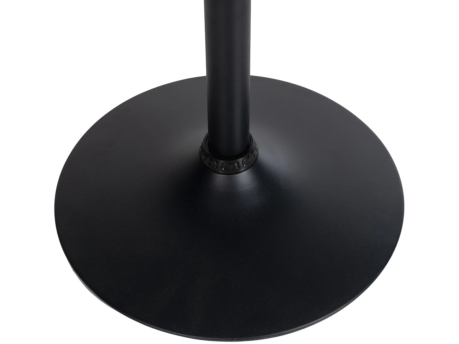 Table haute de bar - rond Ø 60 cm - Bois - Noir / Noir - rund