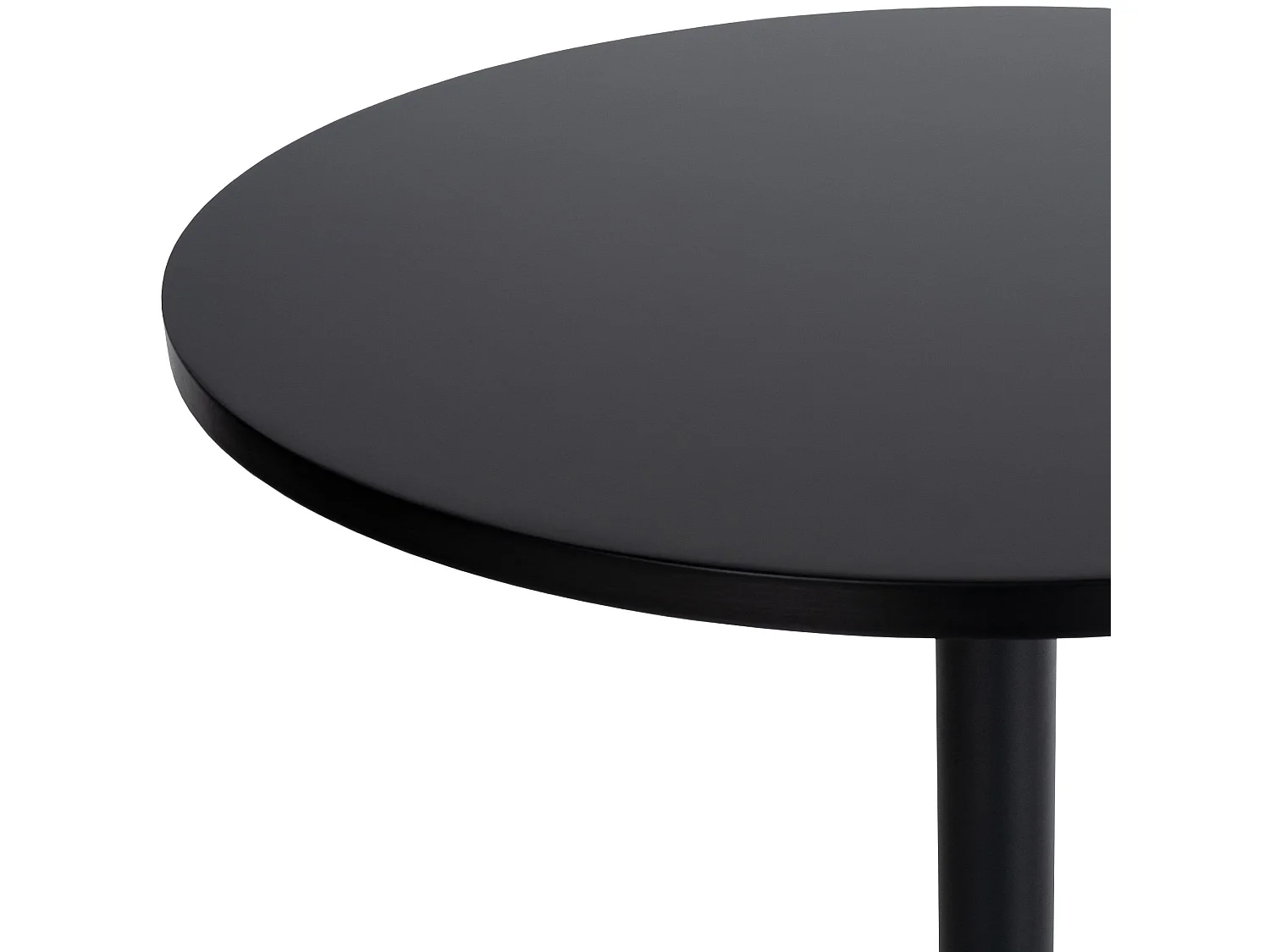 Stehtisch - rund Ø 60 cm - Holz - Noir / Noir - rund